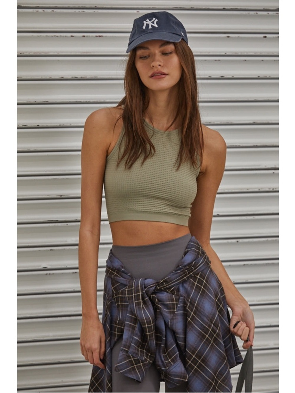 By Together Waffle Crop Tank Brami
